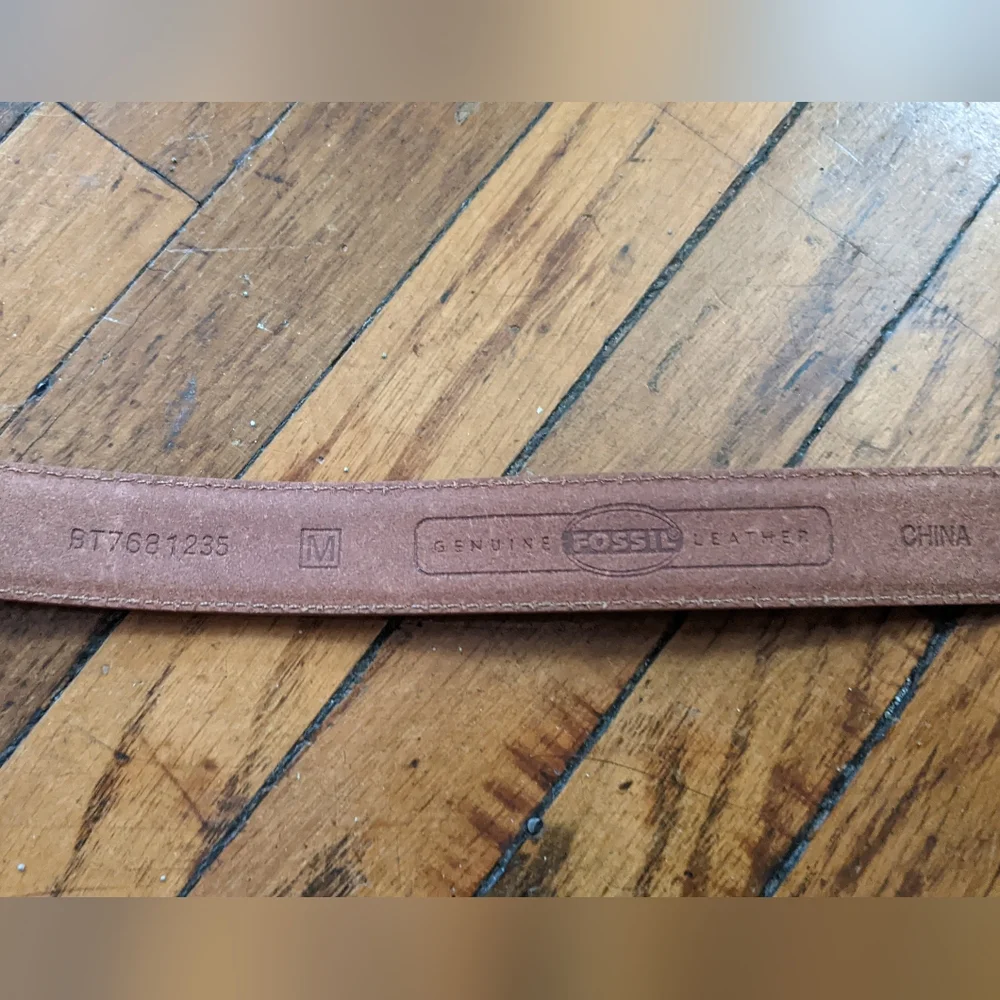 Fossil Genuine Leather Brown Belt Medium